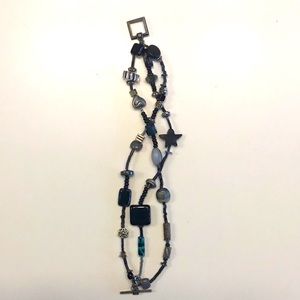 Handmade bracelet black beads